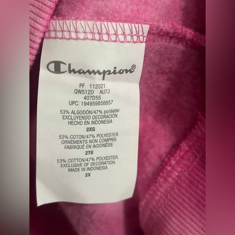 Champion Pink Tie-Dye Sweatshirt NWT. - Picture 5 of 5